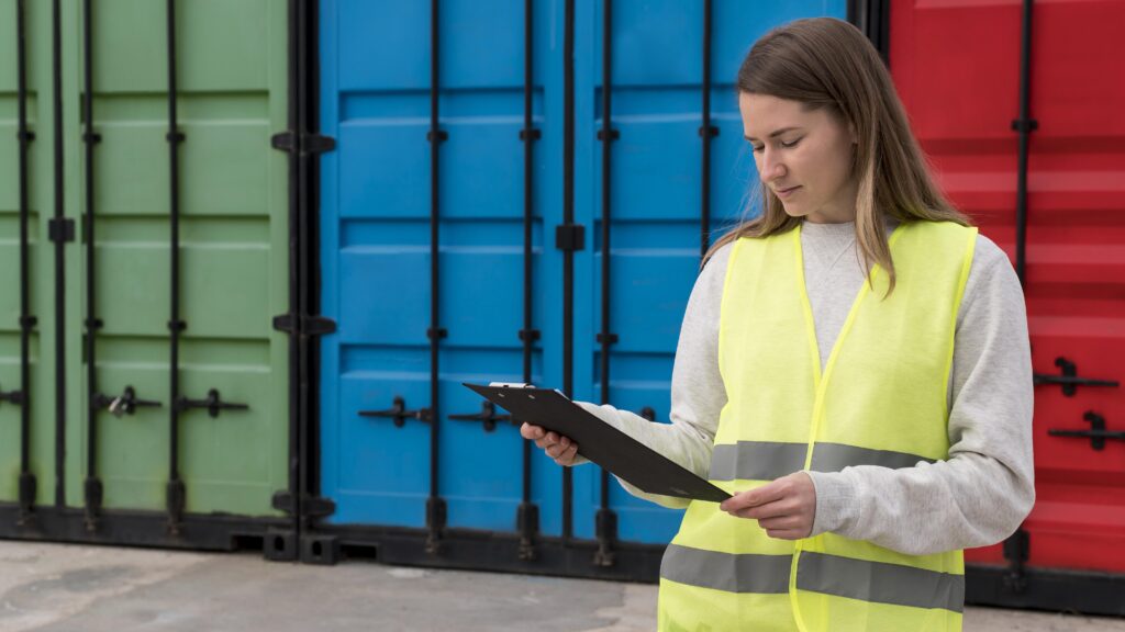 medium-shot-woman-logistic-center. westgoldencargo@gmail.com
